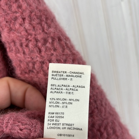 FRE PEOPLE MOON BEAN CROPPED ALPACA SWEATER - Picture 5 of 7